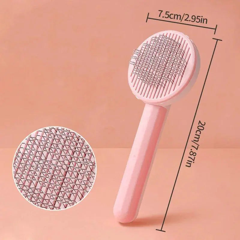 Pet Grooming Combo Self Cleaning Slicker Dog Brush Tool