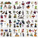 Vibrant Cartoon Kids Temporary Tattoos - 12 Fun Animal Packs