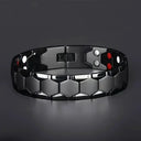 Men's Magnetic Titanium Bracelet - Hexagonal Bead