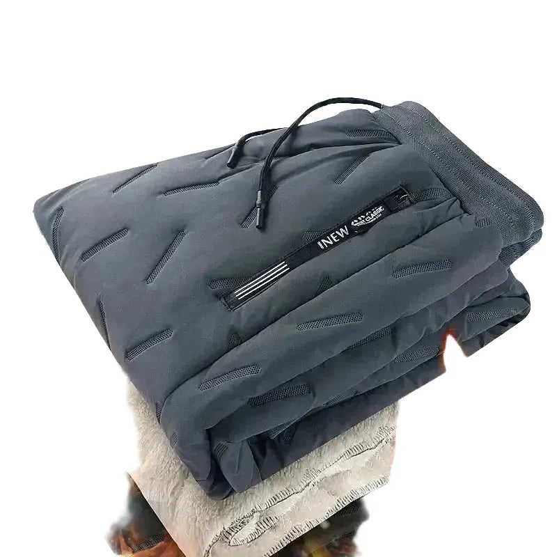 Winter Warm Plush Fleece Thermal Trousers For Men — product view 1