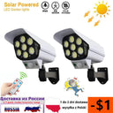 Solar Motion Sensor Camera Floodlight Wireless Remote Light