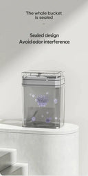 Smart Trash Can for Tight Bathrooms