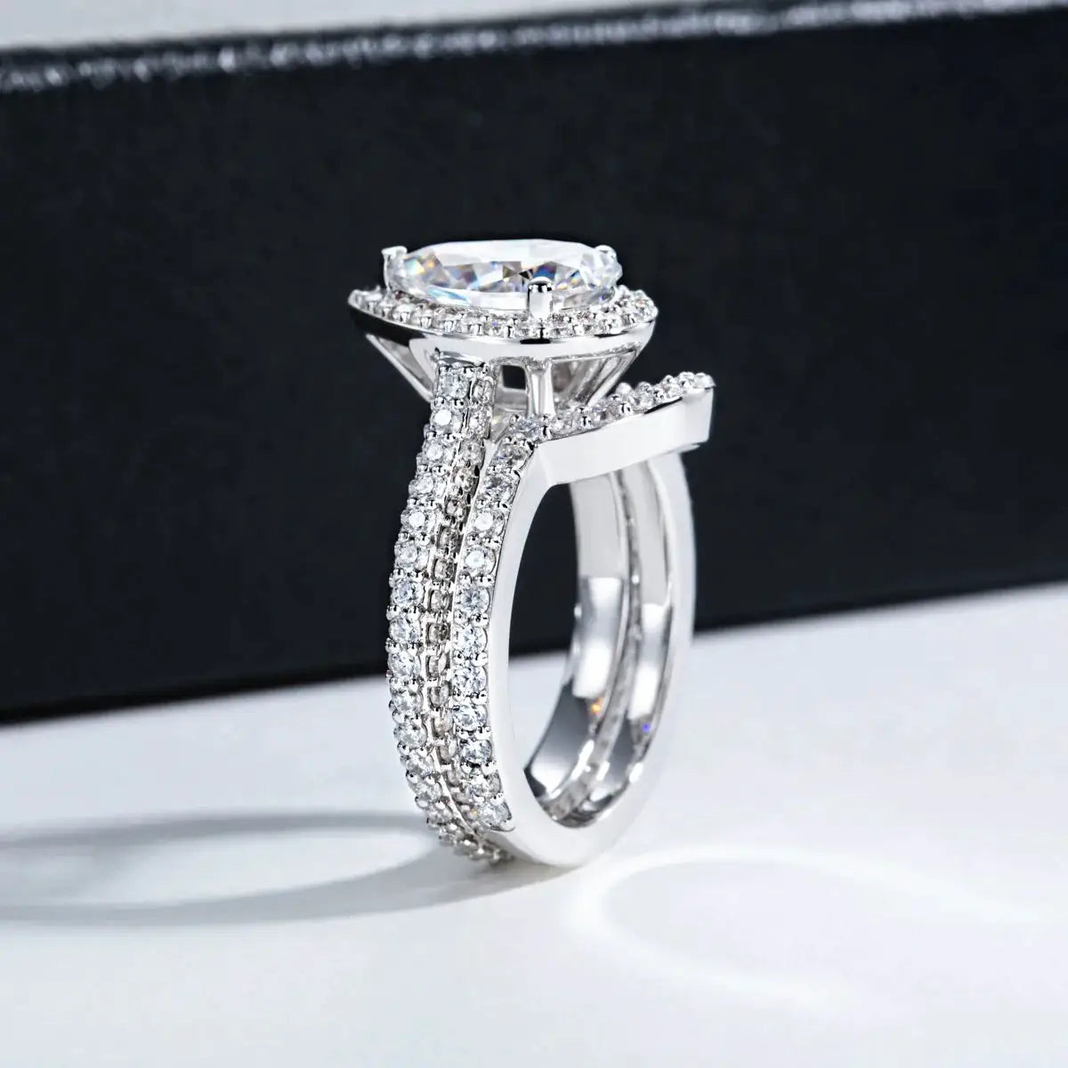 Moissanite Pear Engagement Ring — product image 4