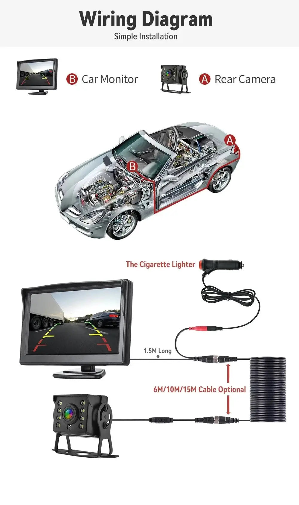 Clear View Reversing Camera for Truck — product view 15