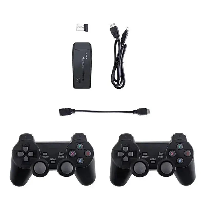 Video Game Stick Lite 4K M8 Console 64GB Double Controller