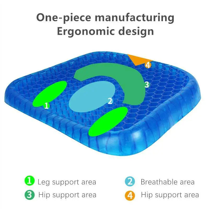 Cooling Gel Seat Cushion For Office Chair And Car Non Slip