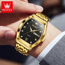 Luxury OLEVS Tonneau Men Wristwatch