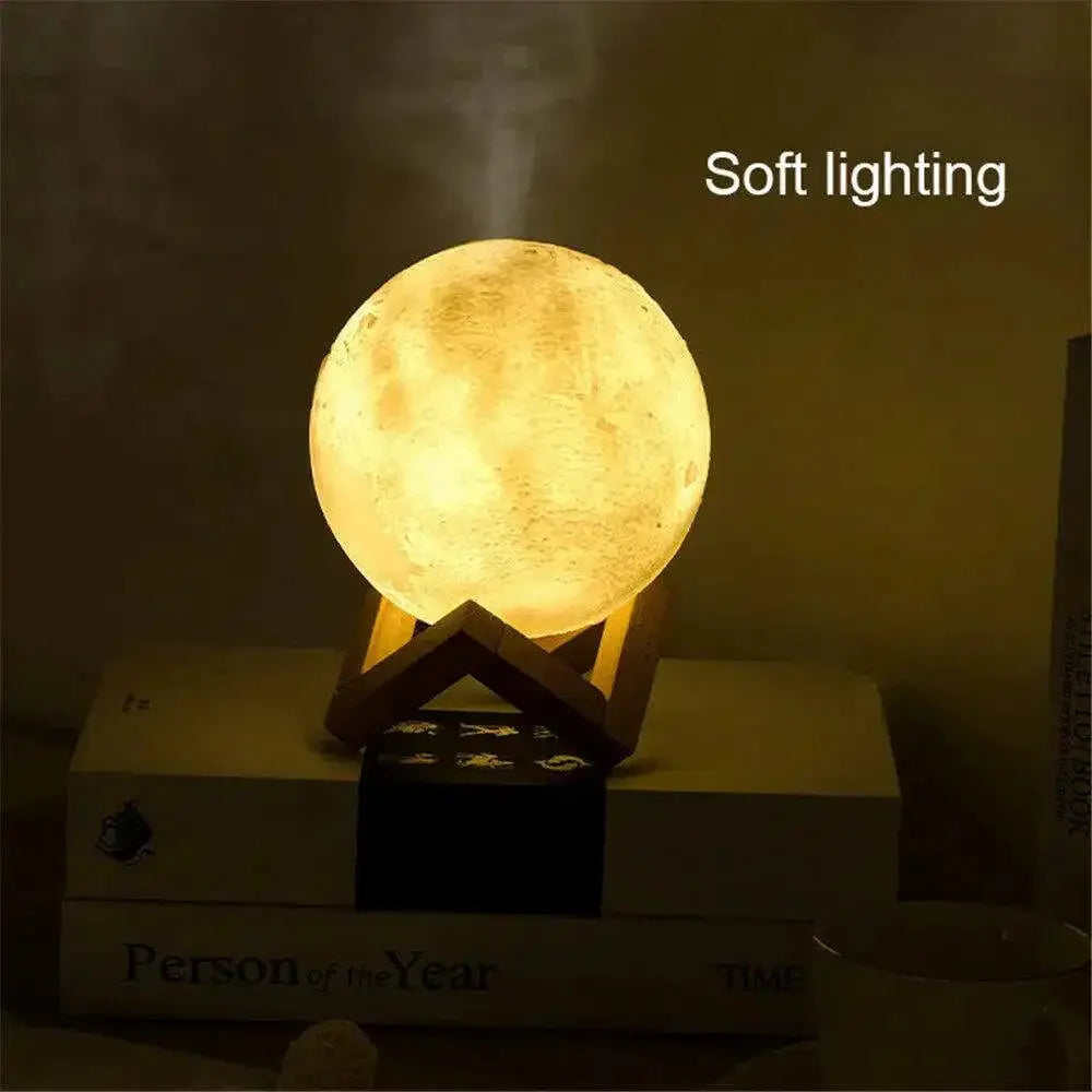 3D Moon Ultrasonic Aroma Diffuser 880ML Humidifier