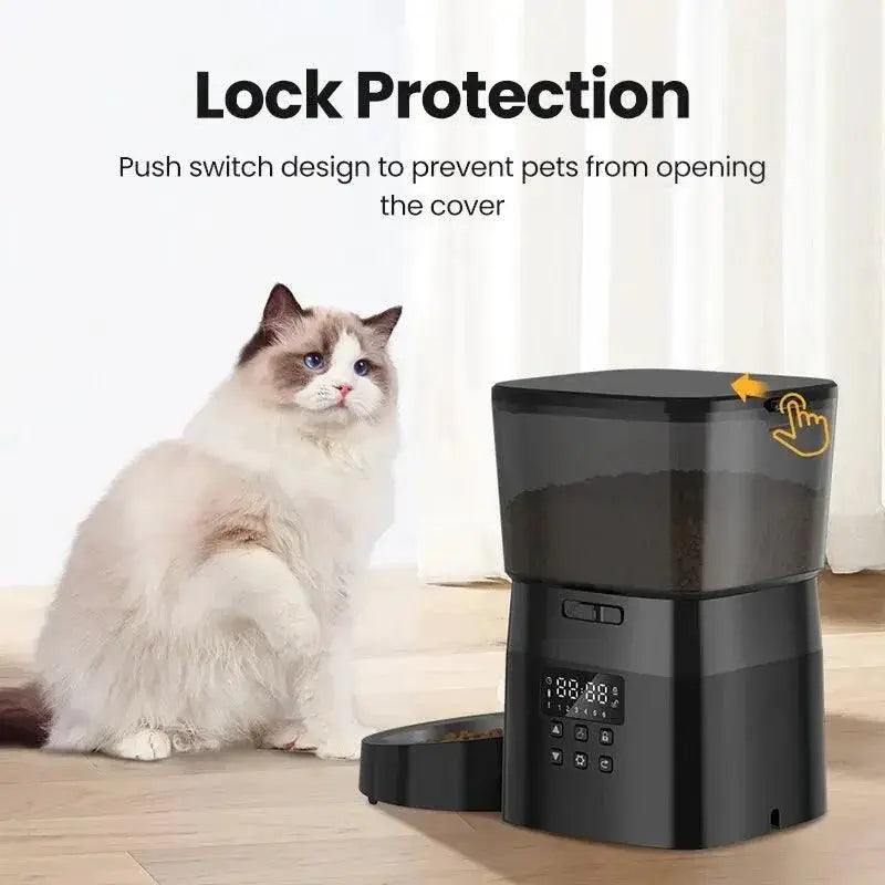 ROJECO Smart Automatic Pet Feeder For Cats And Dogs Easy Use