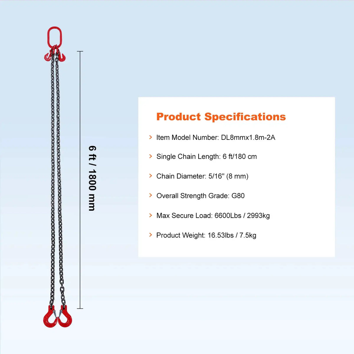 Heavy Duty Lifting Chain Set Heavy — product image 8