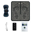 Electric Foot Massager Pad Neck Massage Set Portable Home Fatigue Relief Muscle Vibration Massage Pad Back Neck Massager