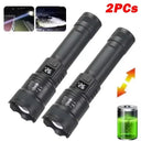 Tactical LED Flashlight - Type C Rechargeable Zoom