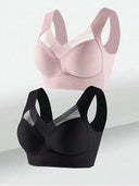 Ultra Soft Wireless Lace Sport Bra