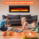 Slim Adjustable Fireplace