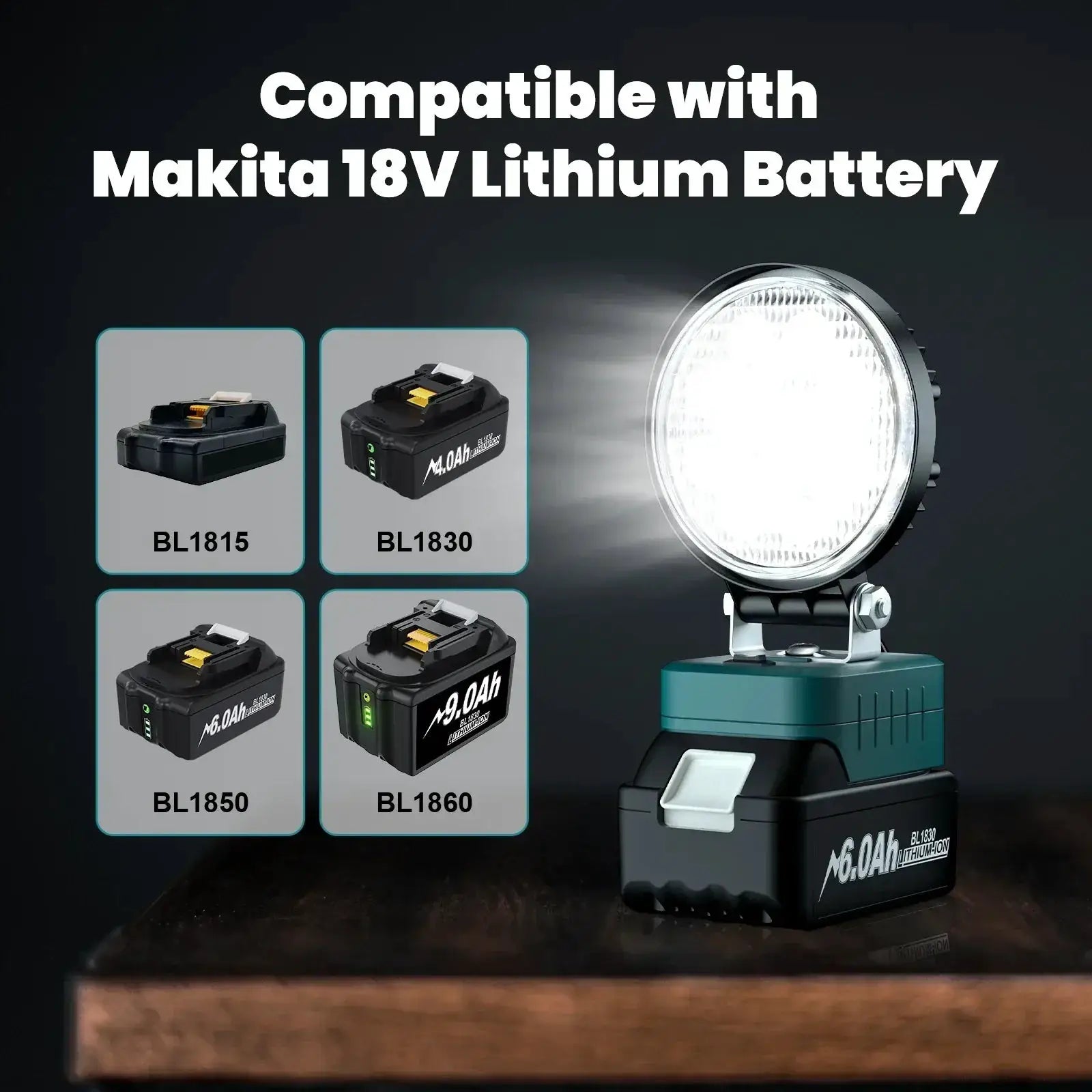 Makita Battery Work Light LED Flashlight - OurLum.com