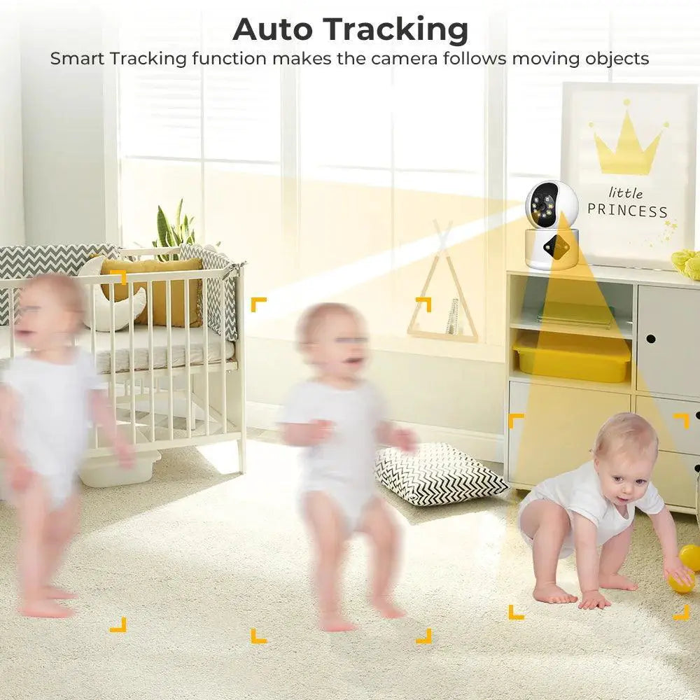 AI Motion Tracking WiFi Baby Monitor with Night Vision