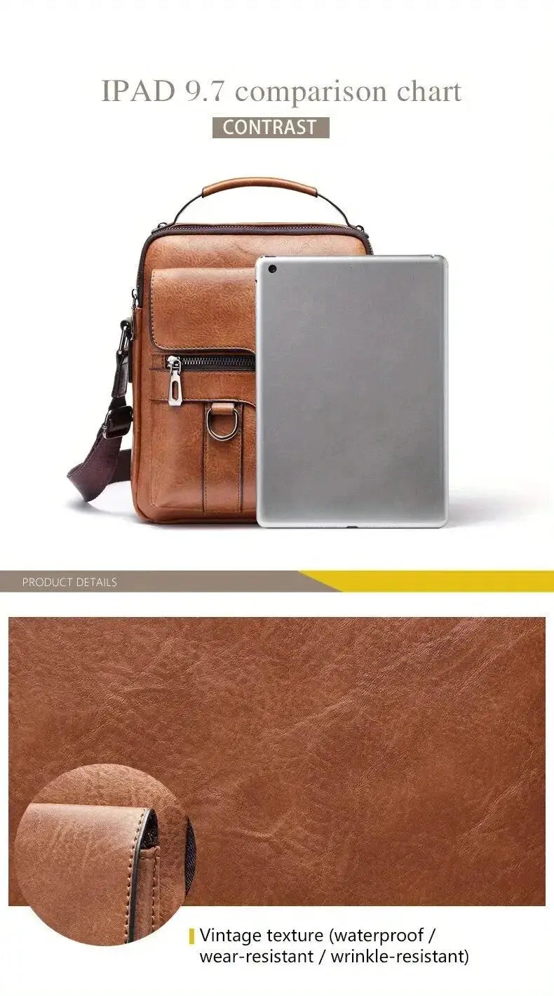 Organized iPad Bag for Men with Pockets — product view 11