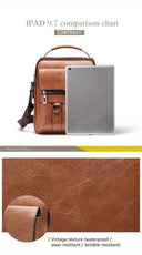 Men's iPad Shoulder Bag in PU Leather