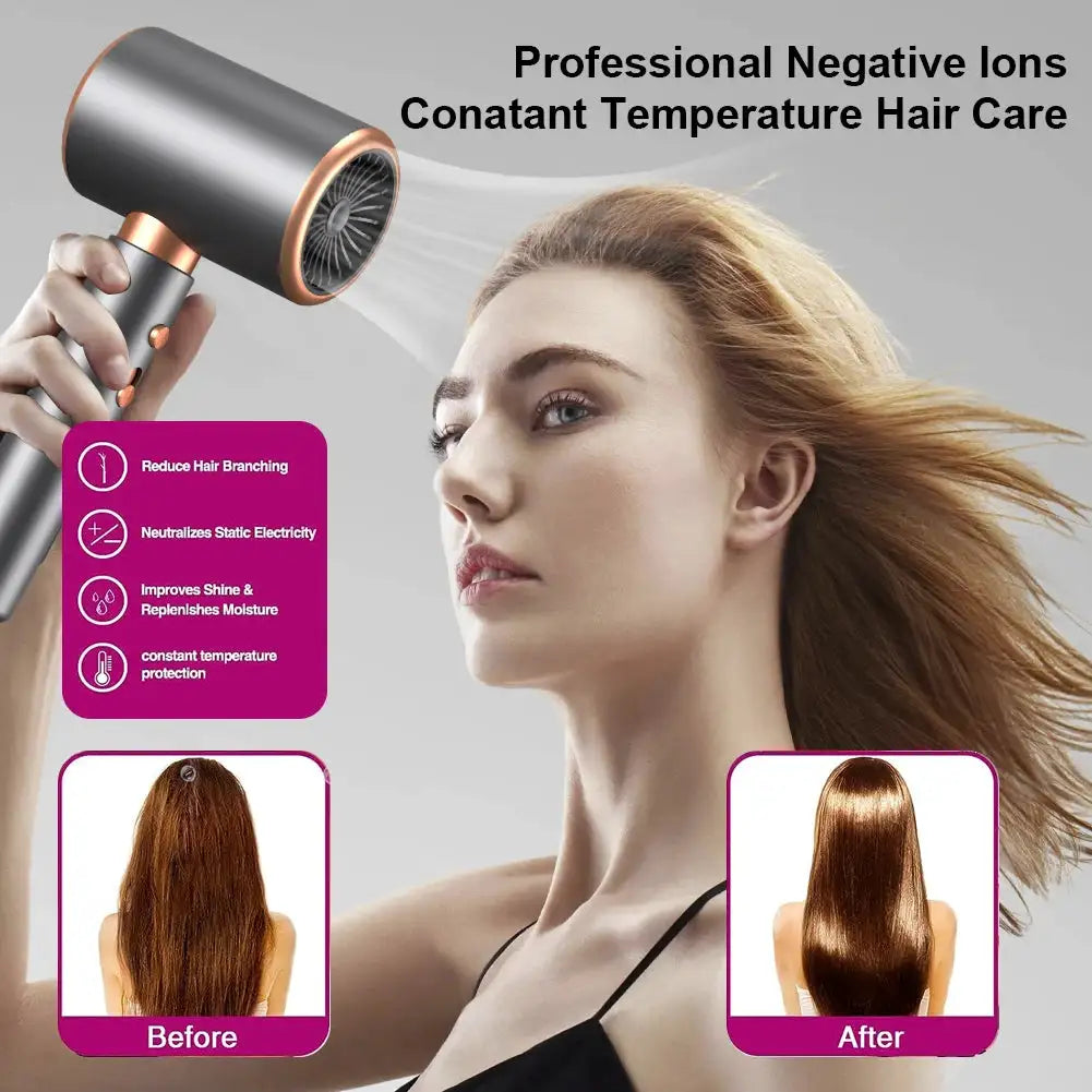 Blue Light Negative Ion Hair Blow Dryer — product image 3