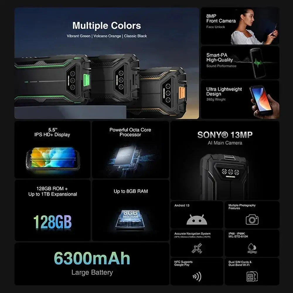Doogee S41 Plus Rugged Smartphone 5.5 Inch HD Display