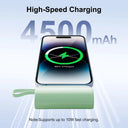 Mini Power Bank - Built In Cables Digital Display