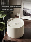Ceramic Cat Water Fountain for Hydration