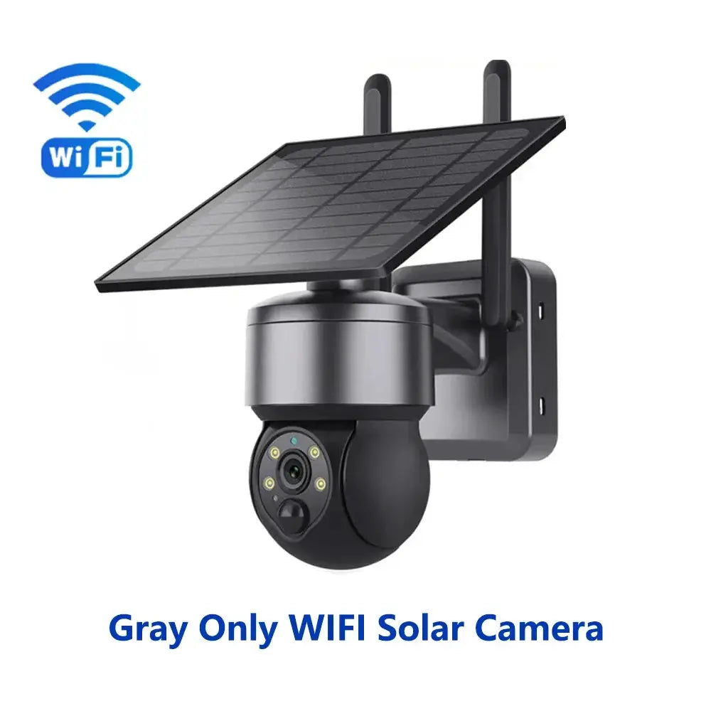 Shiwojia Wifi Wireless PTZ Solar Camera 4G SIM Outdoor 4MP