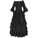 Off Shoulder Renaissance Ruffle Dress