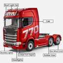 Huina 1501 Rc Truck 1/18 Alloy Chassis With Lights