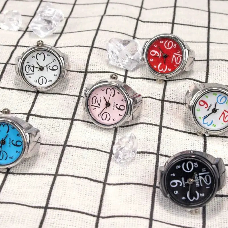 Vintage Finger Ring Watch Elegant Timepiece With Punk Flair