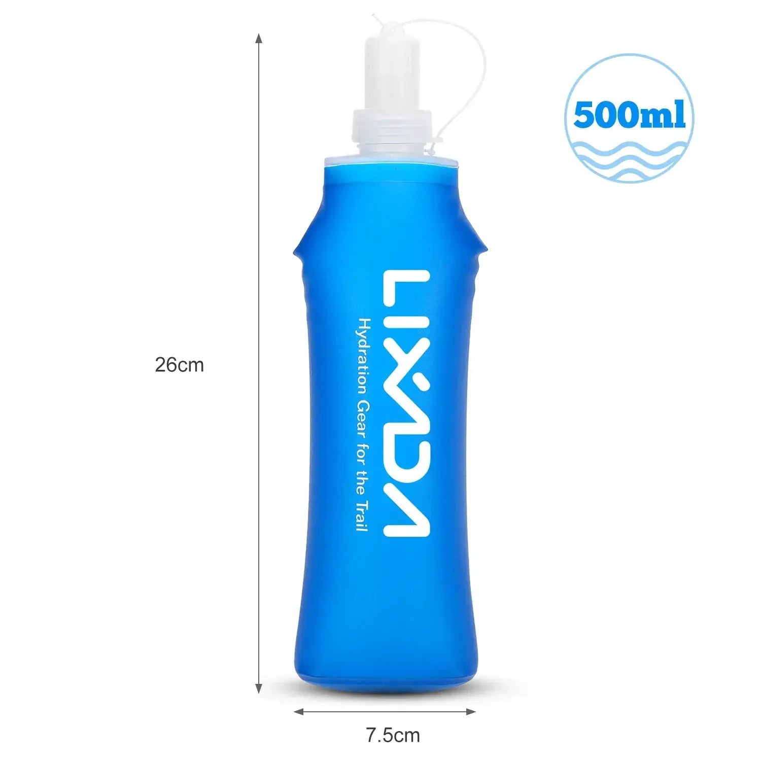 Lixada 500ml Folding TPU Soft Flask Water Bottle Outdoor