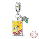 Charm Sterling Silver Tarot Card