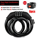 TOSUOD Steel Bicycle Cable Lock With Password