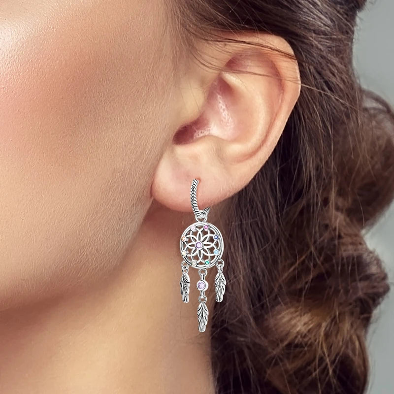 Mula Earrings Sterling Silver Dreamcatcher