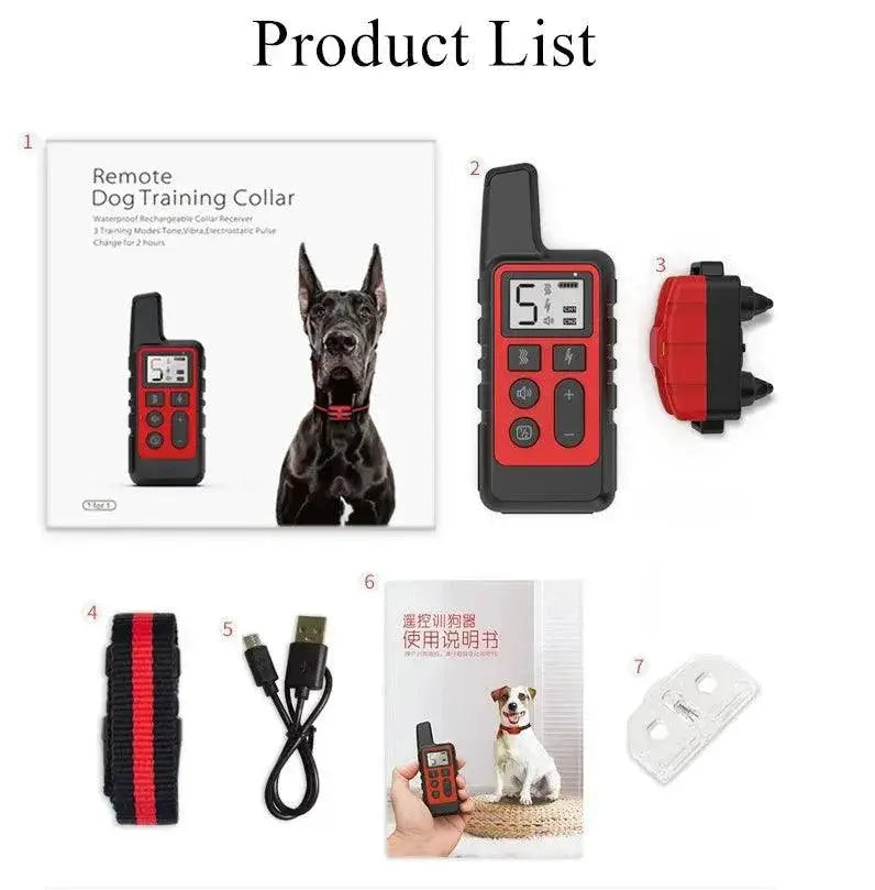 Dog Training Collar Waterproof Remote Control For All Sizes