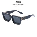Unisex Luxury Retro Square Sunglasses with UV400 Protection