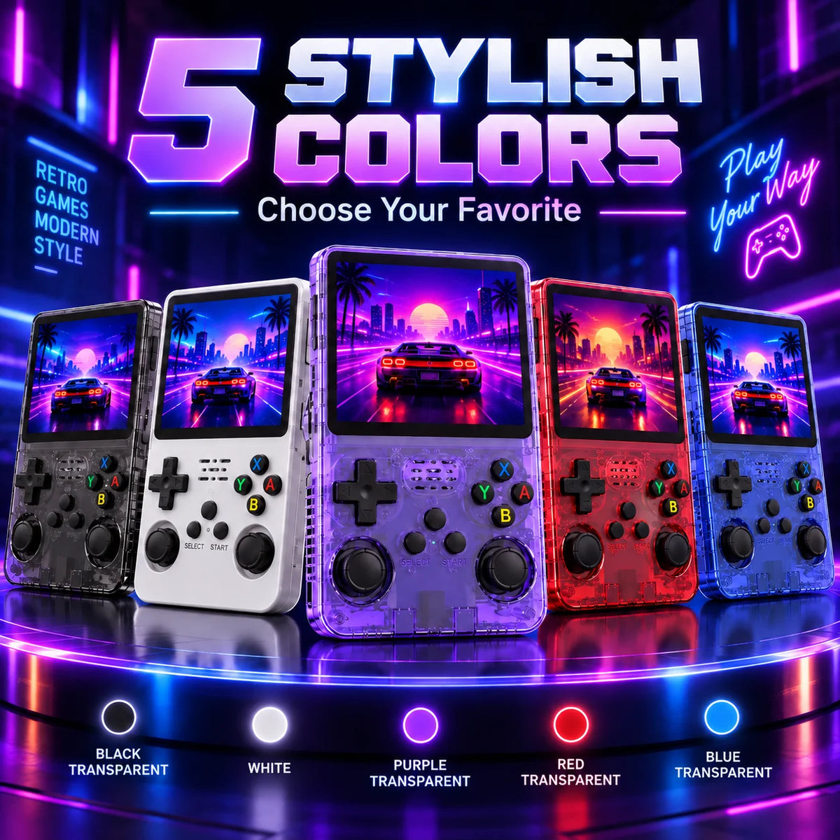 Rs Retro Game Console Inch