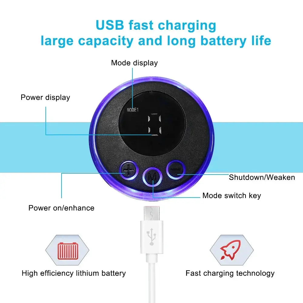 2 3 4Pcs Electric Smart Neck Massager Set 8 Modes 19 Levels