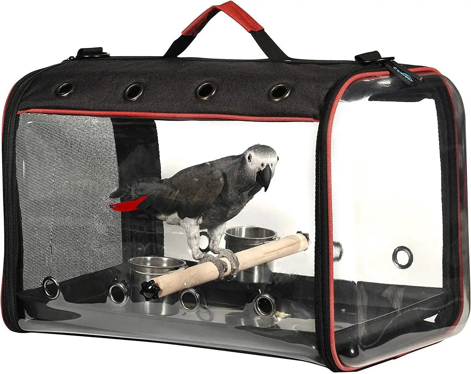 BirdGo Carrier Backpack With Stand For Parrot Travel Cage