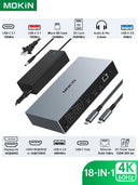MOKiN USB C Hub Usb Type C Docking Station Multi-port Adapter