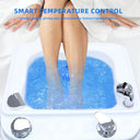 Electric Foot Spa Basin Salon Massager Footbath Spa Vibrating Whirlpool Care With Temperature Control & Shower Head