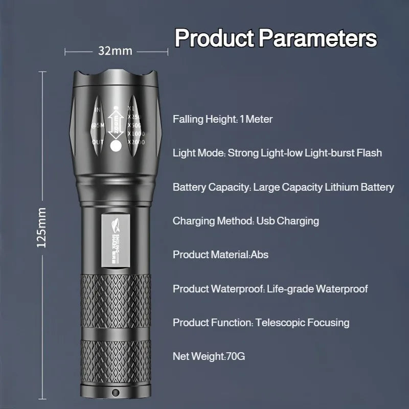 Portable Led Flashlight High Bright