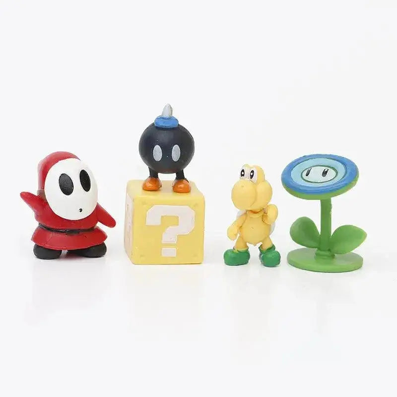 Bowser Anime Figures Set With Storage Bag Super Mario Bros