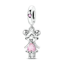 Sterling Silver Charm Family Love
