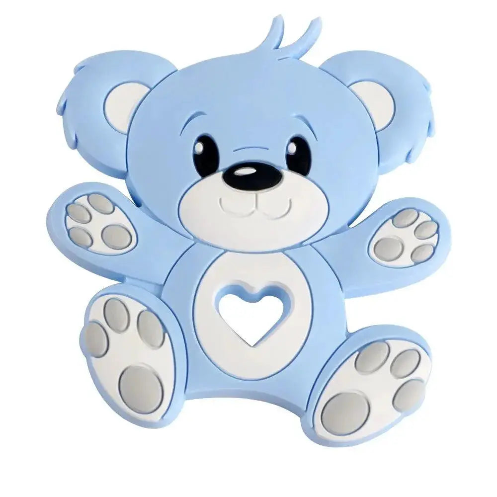 Silicone Cartoon Animals Train Teether Jewelry Kit For Babies