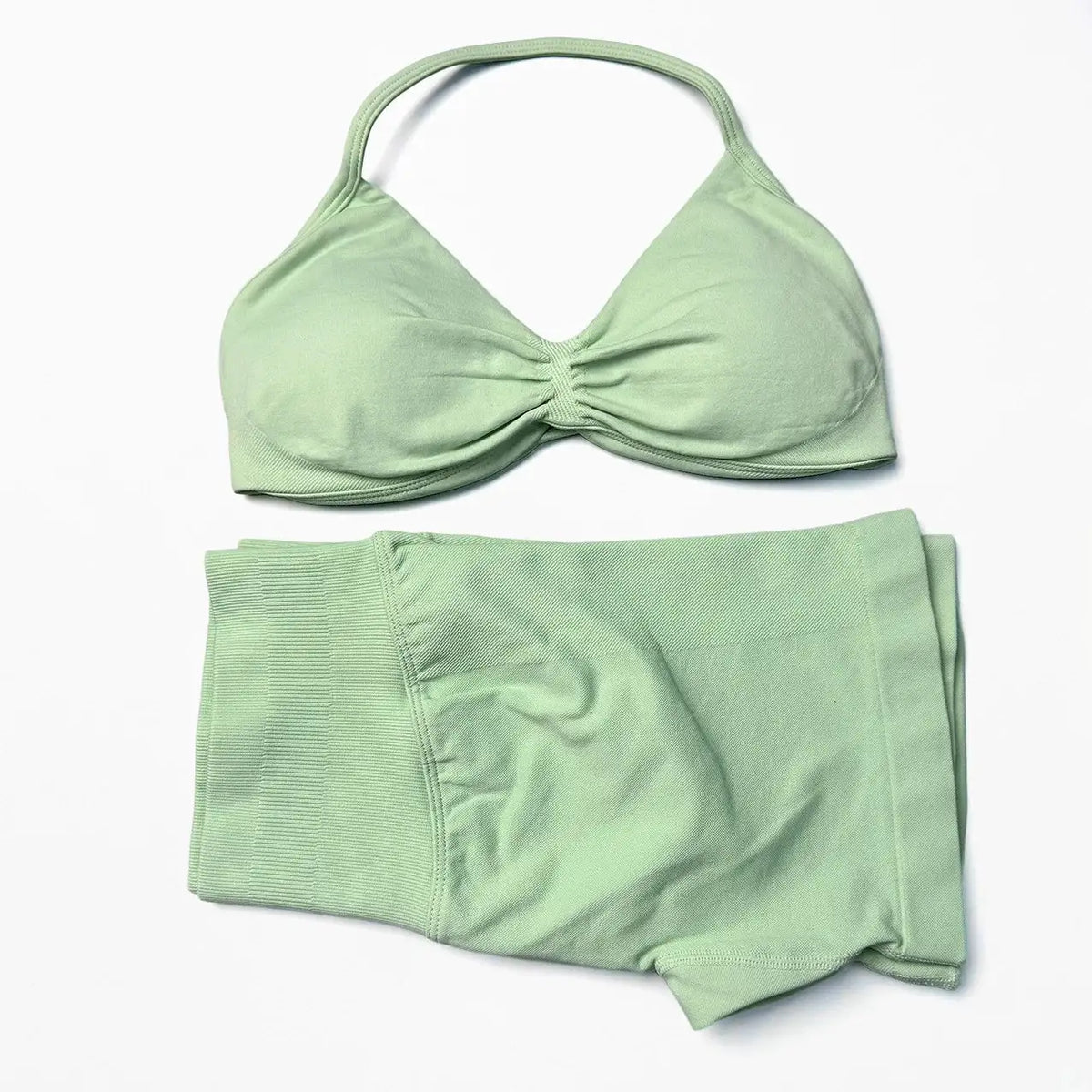 Seamless Yoga Set Women Quick Dry Push Up With Pad — product view 12