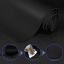 Black Gaming Mouse Pad with Anti-Slip Base Desk Mat