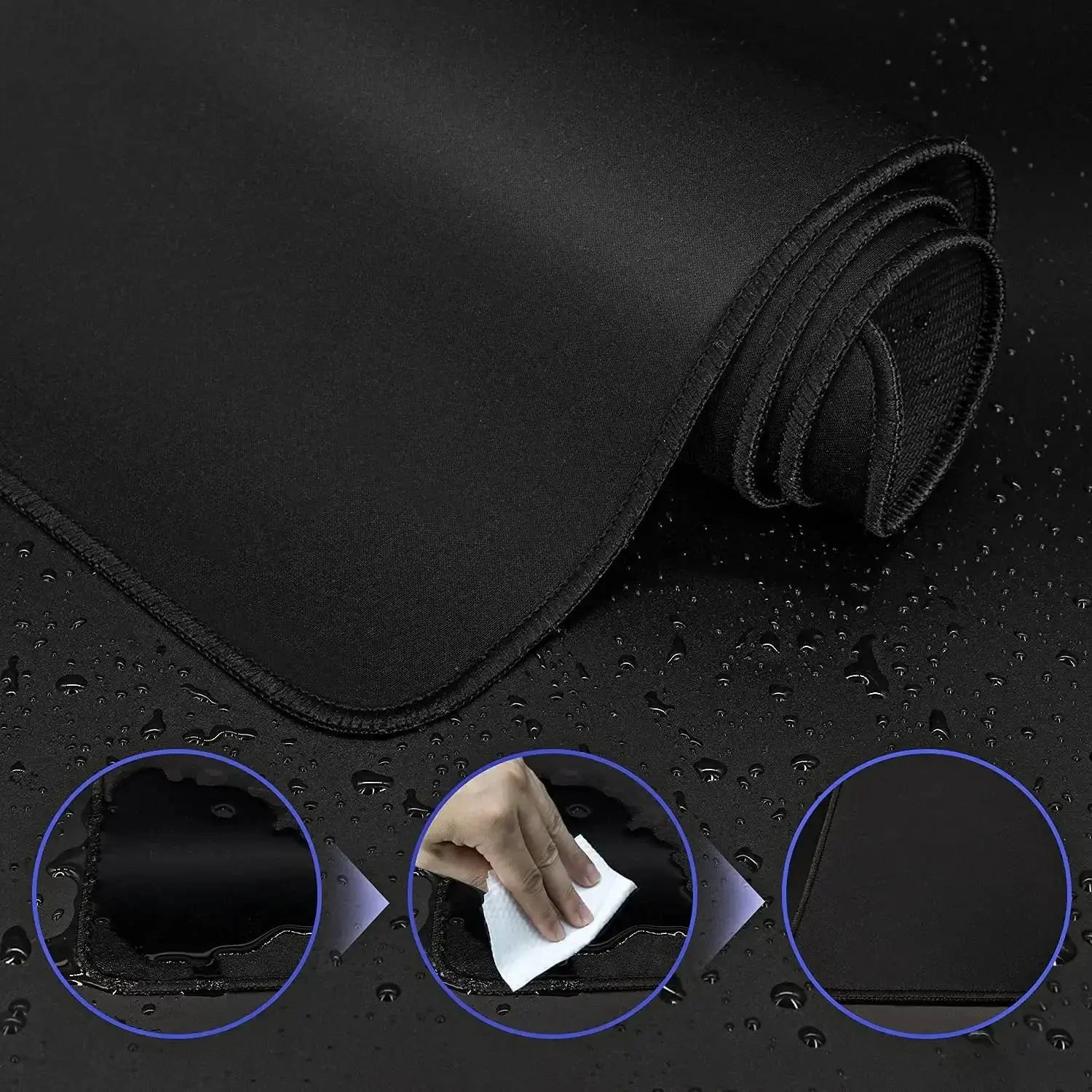 XXL Black Gaming Mouse Pad Large Desk Mat Precision