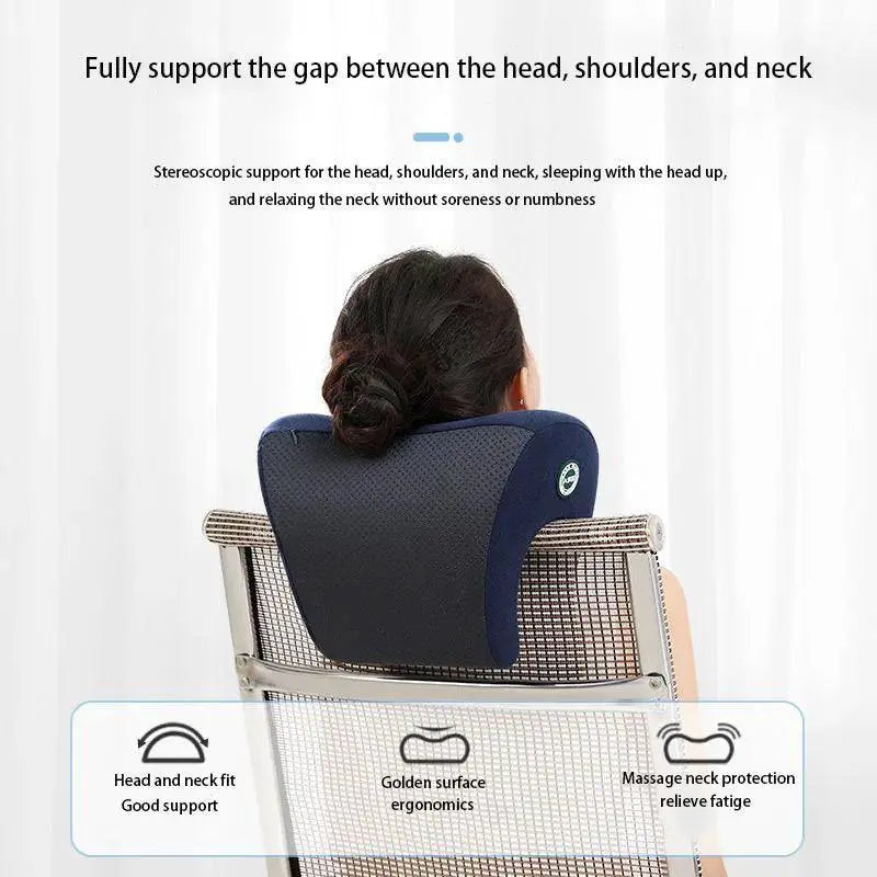 Ergonomic Memory Foam Travel Neck Pillow for Comfort