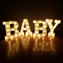 Warm Glow Led Letters for Home Decor